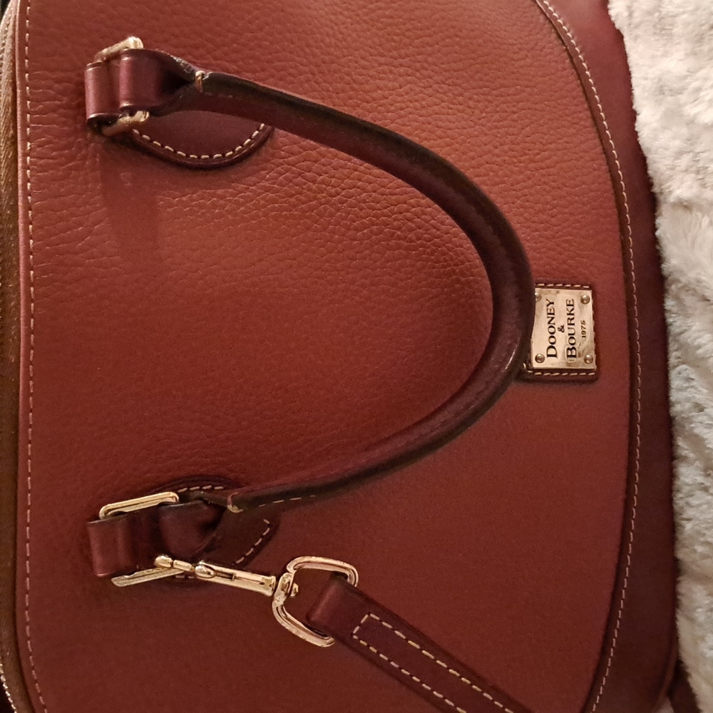 Dooney & Bourke Zip Zip Satchel Caramel